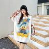 European Trendy Cartoon Drill Embellished Loose Sweater - Autumn/Winter Women's Lazy Style Top
