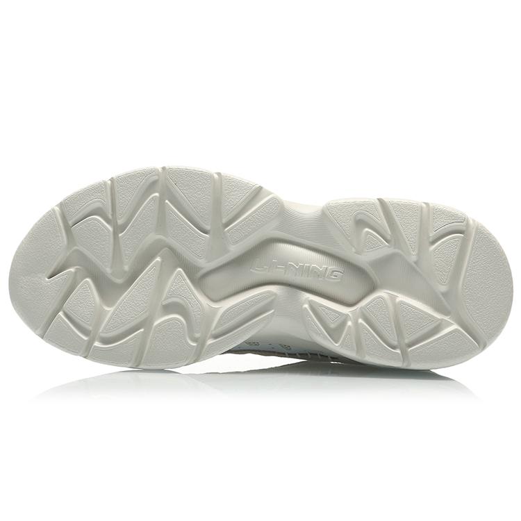 Li Ning Moonchaser Cushioning Slip Resistant Abrasion Resistant Breathable Low top Sports Casual Shoes Women's White AGLQ248-1