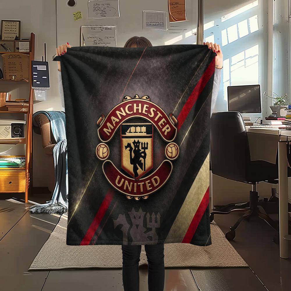 Man Utd2 Flannel Blanket, High quality Comfortable for All Seasons, Home Decor, Warmth and Comfort