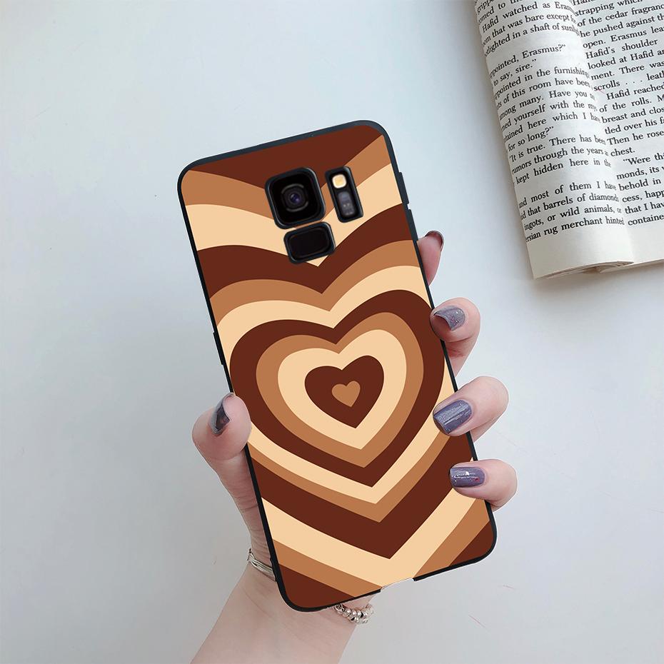 Fashion Daisy Flower Cute Silicone Cartoon Phone Case for Samsung Galaxy S9 S9 Plus Samsung S 9 Samsungs9 Plus S9plus Case Cover