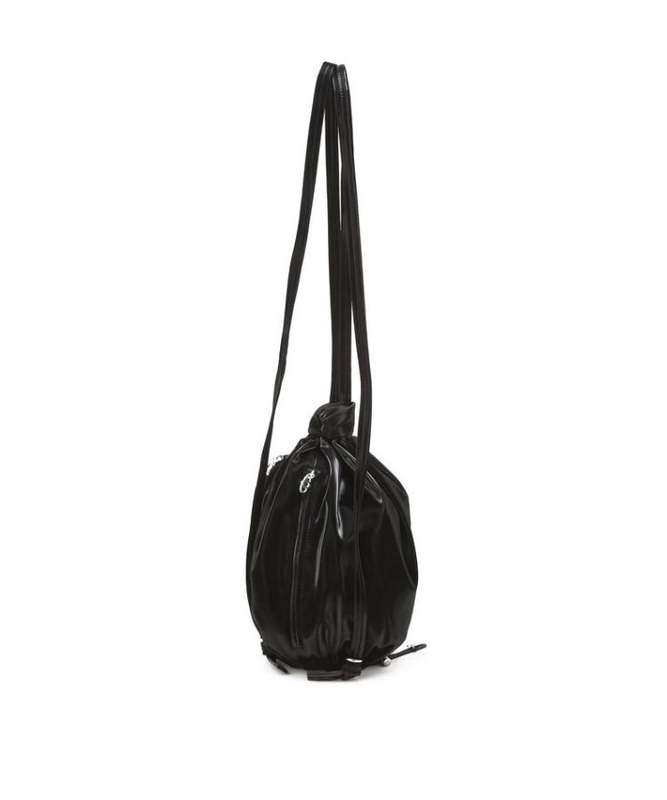 Athe Vanessabruno [Bonbon] Black Glossy Shoulder Bag & Backpack Mini Aaba6E140Bk