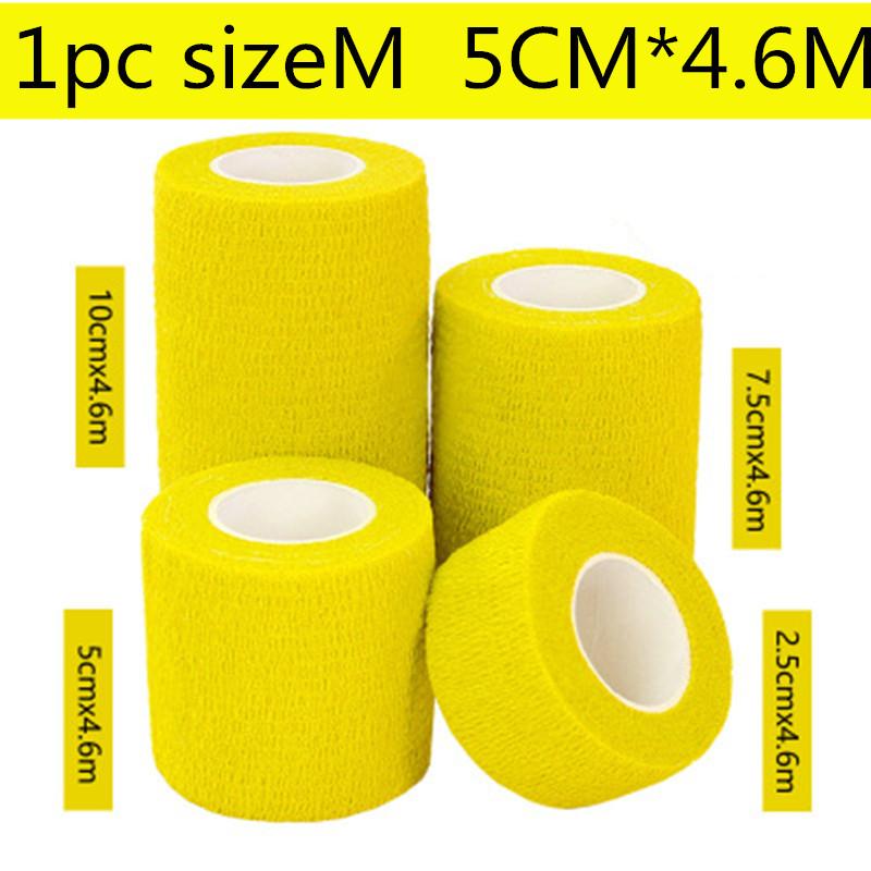 1PC Self-Adhesive Elastic Bandage First Aid for Finger Joint Knee First Aid Kit Pet Tape Wrap Sports Tape First Aid Tool
