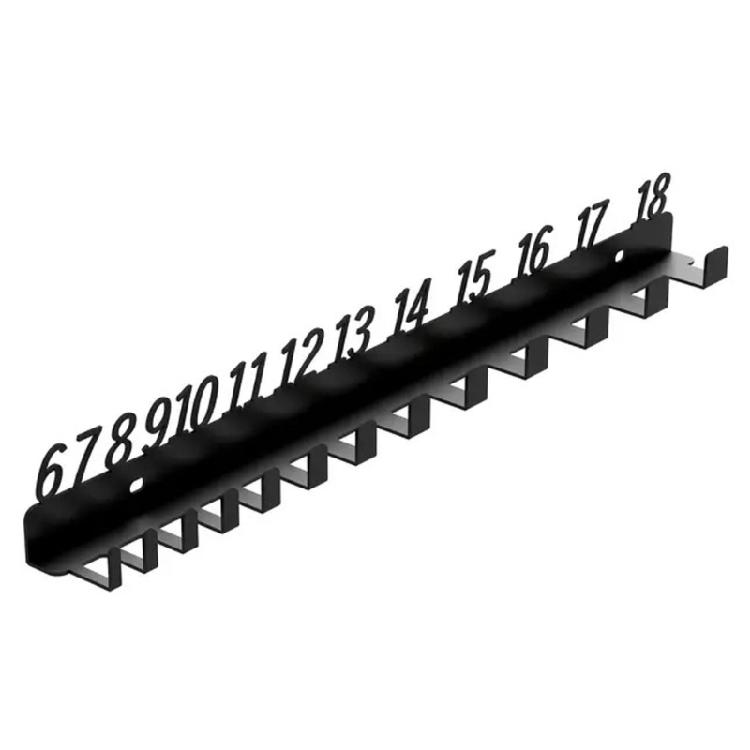 Garage Mounted Wrench Management Storage Rack Numbered Slots 6-18,19-32,6-32 Durability Metal Tool Organizers Holder