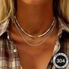 Stainless Steel High-Quality Minimalist Light Three-Layer Necklace for Women Fade-Resistant Hypoallergenic Jewelry Gifts