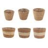 Flowerpot Leak-Proof Mess-Free Hand-Woven Plant Pot Wet Soil Resistant Planter Multipurpose Garden Storage Basket