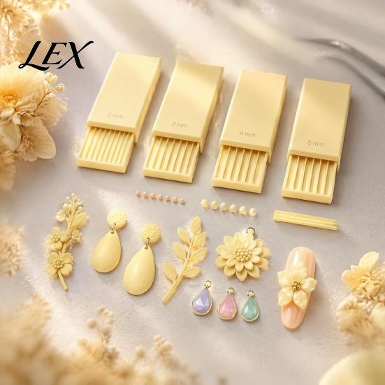 Handmade Craft Supplies 4Pcs/Set Clay Gel Ball Makers, Polymer Rollers, 2mm 3mm 4mm 5mm DIY Bead Maker Sphere Shaper Nail Art Rollers for 3D Flowers,