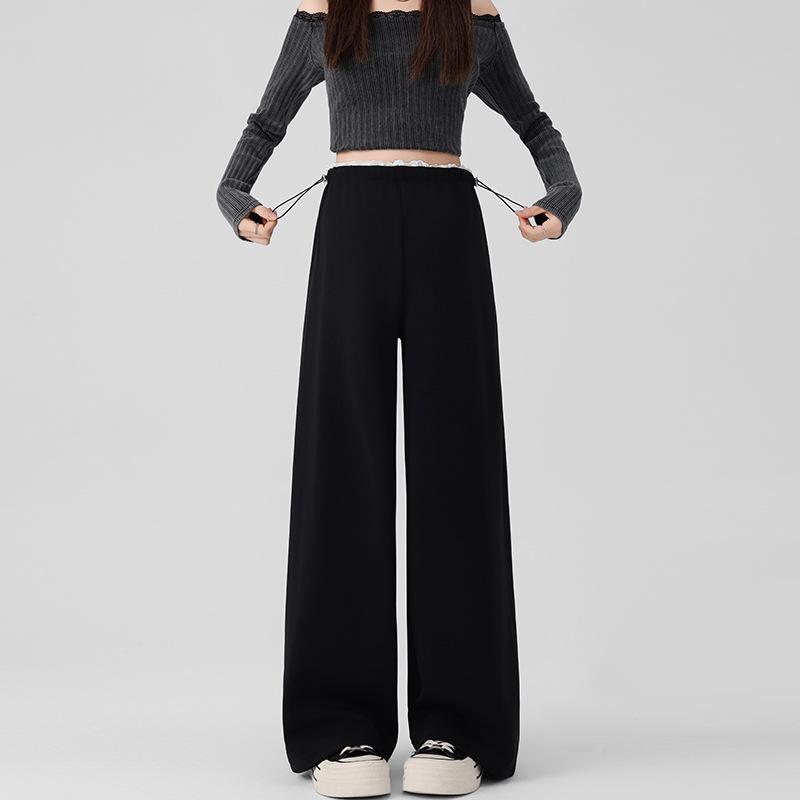 

2026 New Style Maternity Wide-Leg Pants – Lightweight, Belly-Friendly, Straight-Leg Design for Spring and Summer Wear XL чорний