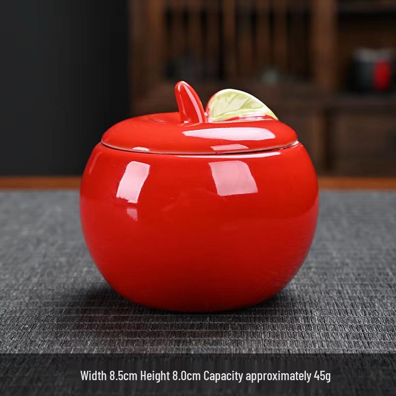 Persimmon Tea Scented Ceramic Candy Jar and Candle Holder