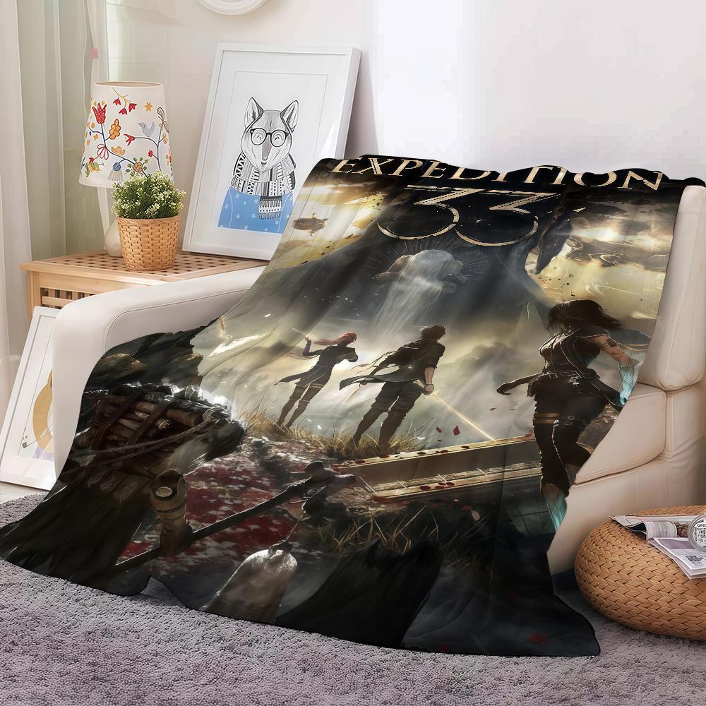 Adventure game E Expedition 33 Blanket For Sofa Office Bed Plane Travel Sleep Read Relax Camping Soft And Warm