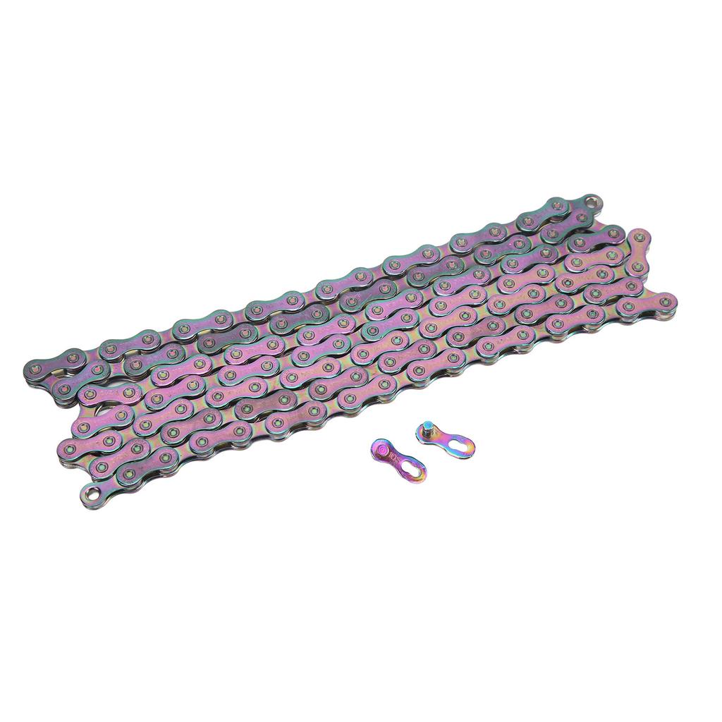 Colorful 10 Speed Bicycle Chains High Carbon Steel 116 Links Bike Chains for Road Mountain Bike
