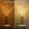 Lighted White Birch Branches with Timer 33IN 180 LED Twig Birch Branches for Vase Chriatmas Decor Artificial Birch Tree Branch Holiday Parent (Birch