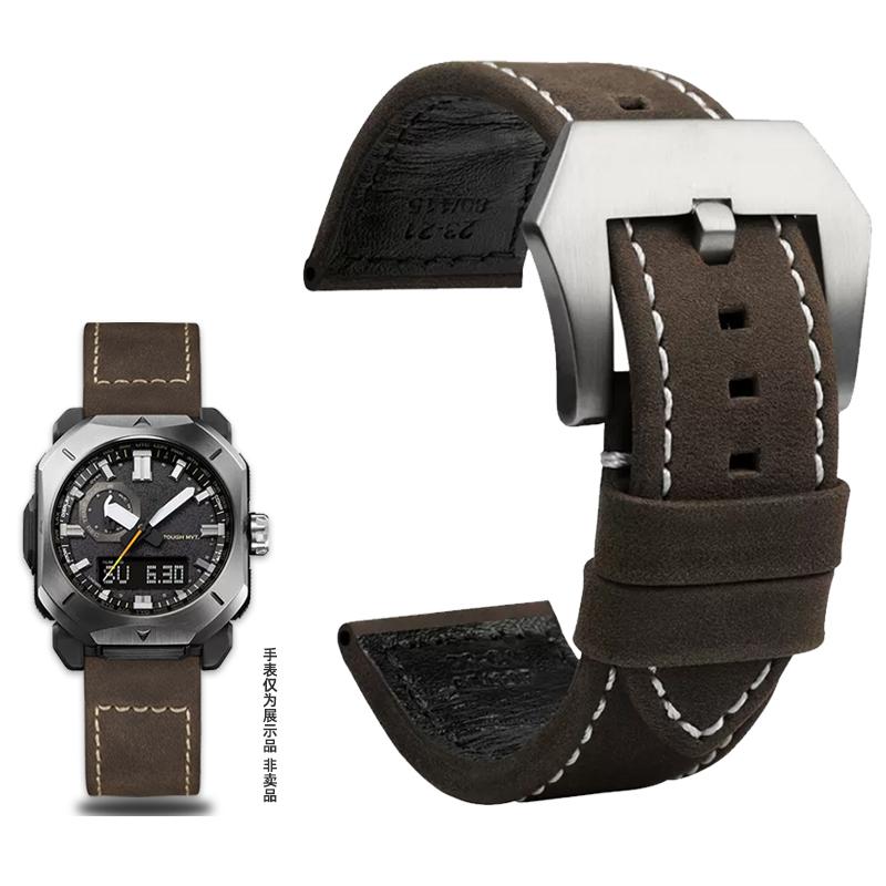 

Для Casio PROTREK PRW-6900Y PRW-6800 PRW-3400 PRW-6900 PRW-60 PRW-60YT Ремінець для годинника Шкіряний Вінтажний Ремінець Сталевий Браслет для годинника 23мм 23mm