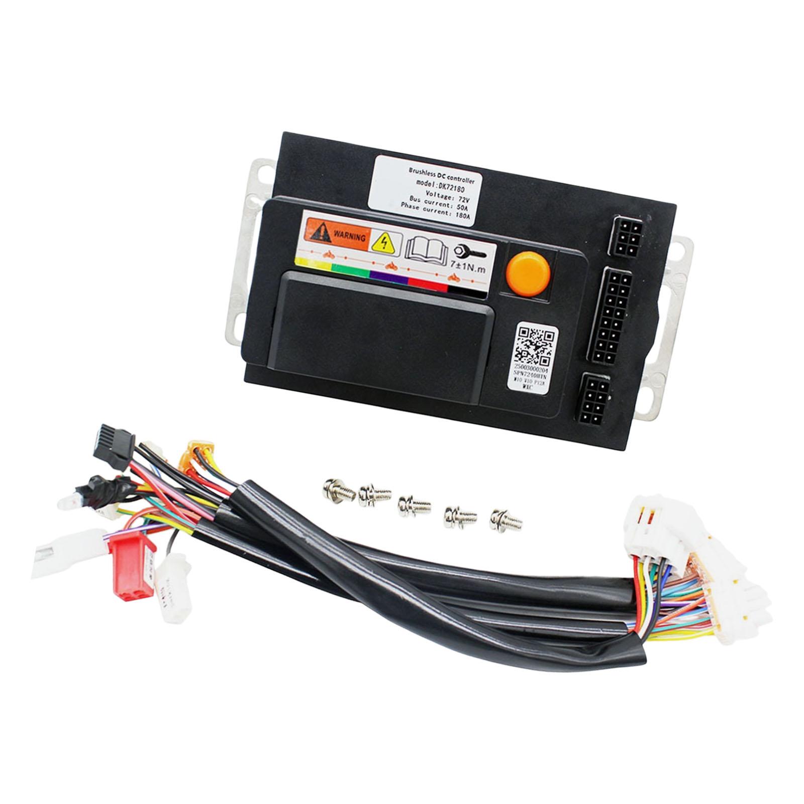 

Programmable Aluminum Brushless Motor Controller 1800W Sine Waving for Electric Vehicles Motorcycles Easy Installation 1