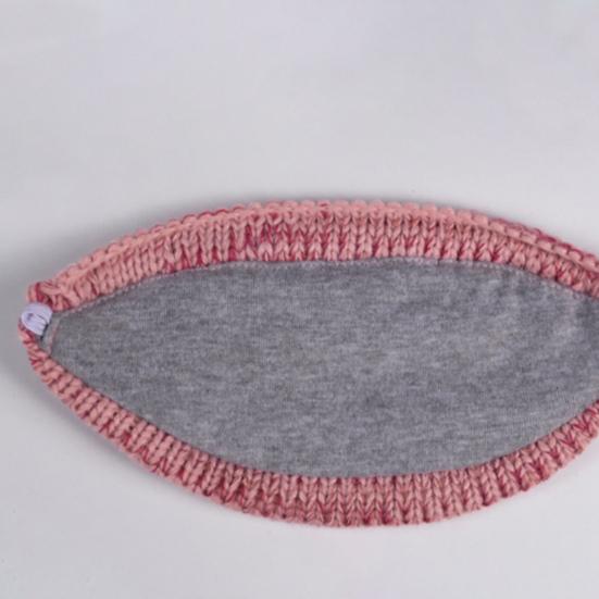 Set de eșarfe pentru pălărie de tricotat, 3 bucăți/set, căptușeală de pluș îngroșată, decor cu minge cu blană, pălărie, încălzitor de gât, set de protecție pentru față detașabil