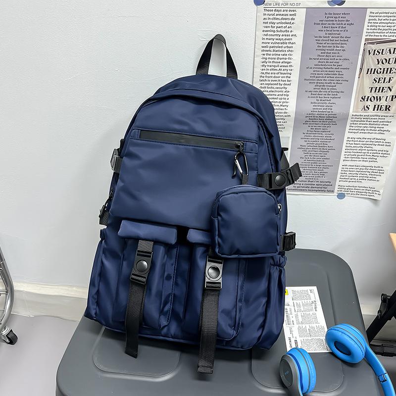 Schoolbag Large Capacity Backpack Men's School Bag Junior High School High School Student Backpack Trendy Brand Fashion Sports Travel Bag