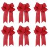 6 Pieces Christmas Bows Holiday Christmas Wreaths Bows Xmas Tree Decoration Bowties Diy Gift Wrapping For Home Party Decor