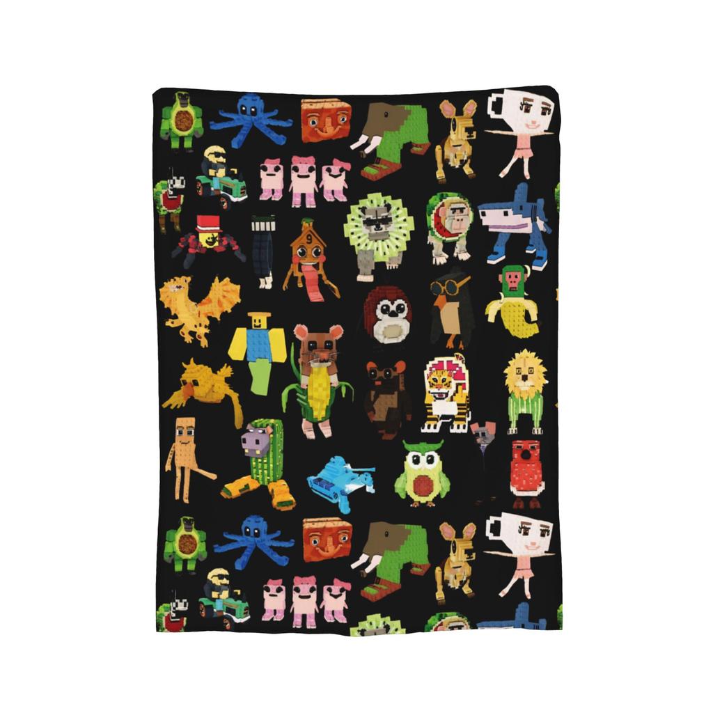 Steal a Brainrot Game Blanket Flannel Super Soft Throw Blanket for Bedroom Sofa Bedspread