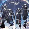 Tsukumo Kako Sizuhara Hiruko Damenmantel-Kleid-Set Cosplay Kostüm Anzug Die Hundert Cos Linie -Letzte Verteidigungsakademie Halloween Anzug