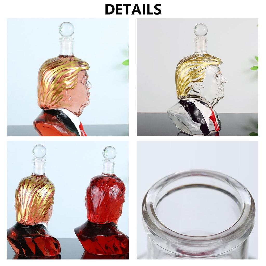 Funny Whiskey Bottle New Unique Glass Decanter For Wine And Whiskey Decanter