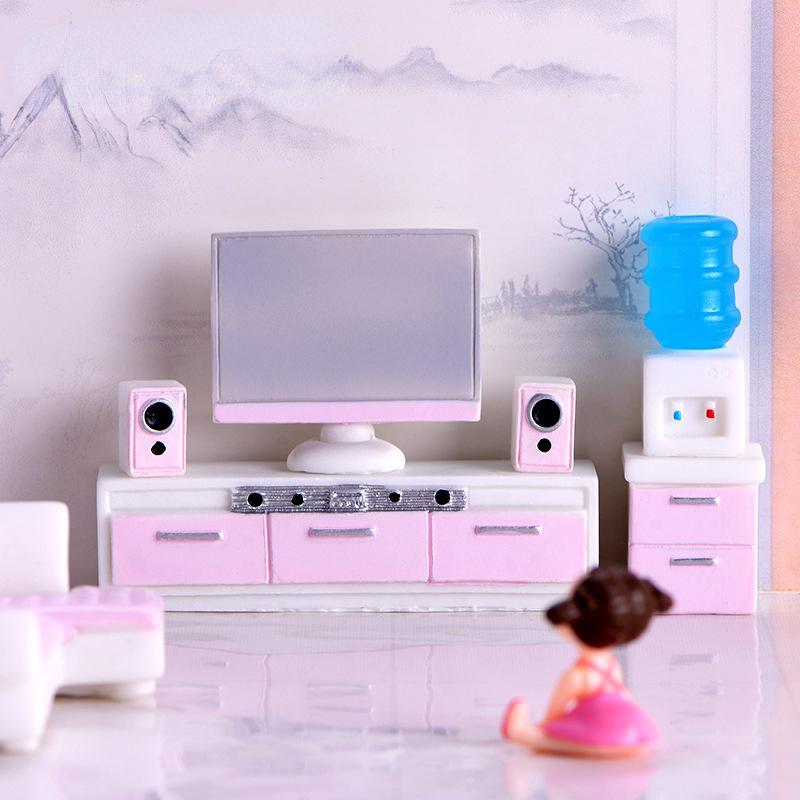 Dollhouse Furniture Miniature Mini Furniture Modern House Figure Model Dollhouse Toy Children Birthday Gifts Hogar Y Decoracion