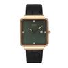 Women'S Simple Square Calendar Watch Fashion Personality Two-Pin Belt Quartz Watch