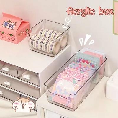 Schubladen-Organizer Behälter Klar Stapelbar Obst Lebensmittelgläser Buch Kosmetik Schmuck Aufbewahrungsbox Transparent Kühlschrank Aufbewahrungsbehälter