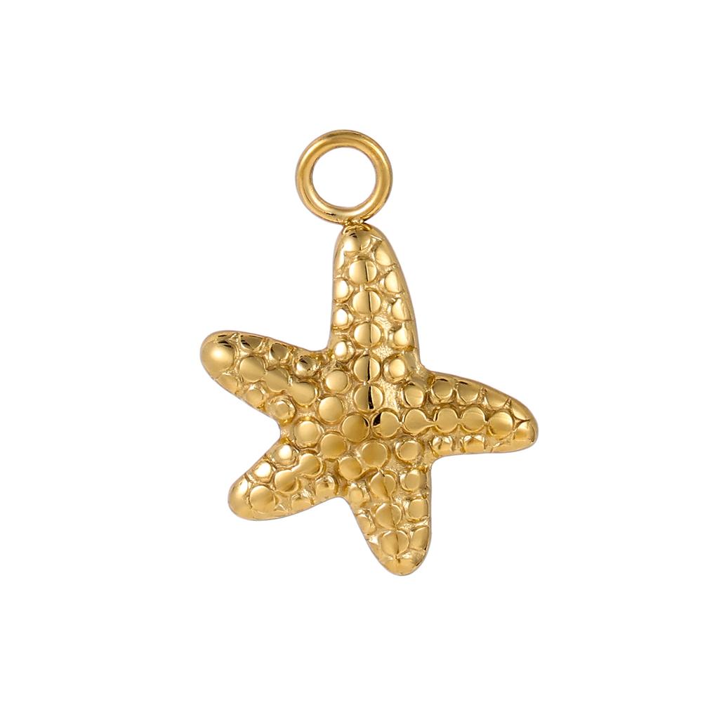 CARLIDANA Fashion Gold Plated Stainless Steel Sea Shell Cross Charms For Jewelry Making Necklace Pendant DIY Accessories
