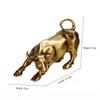 Skinds Wall Street Bull Statue, Wall Street Bull Art Decor Ox Figure Statues Represents Good Luck of Career and Wealth