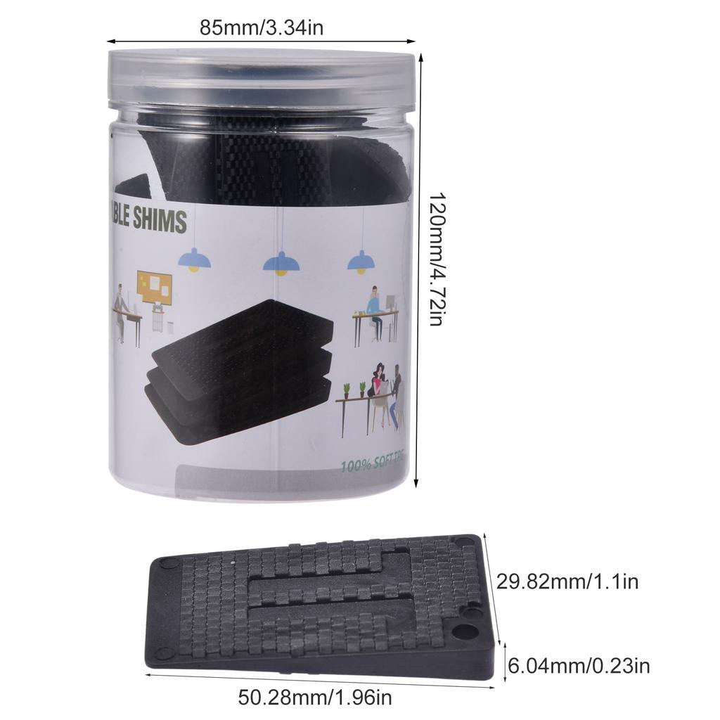 Table Shims 36 Pcs Adjustable Furniture Levelers Durable Level Wedge For Home Improvement Furniture Feet Pads For Fixing Wobbly