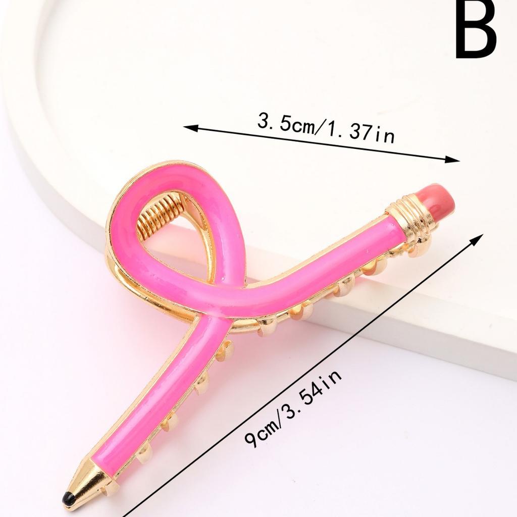1pc Pencil fashion simple high-end women's back of the head shark hair clip large hair volume hair grab