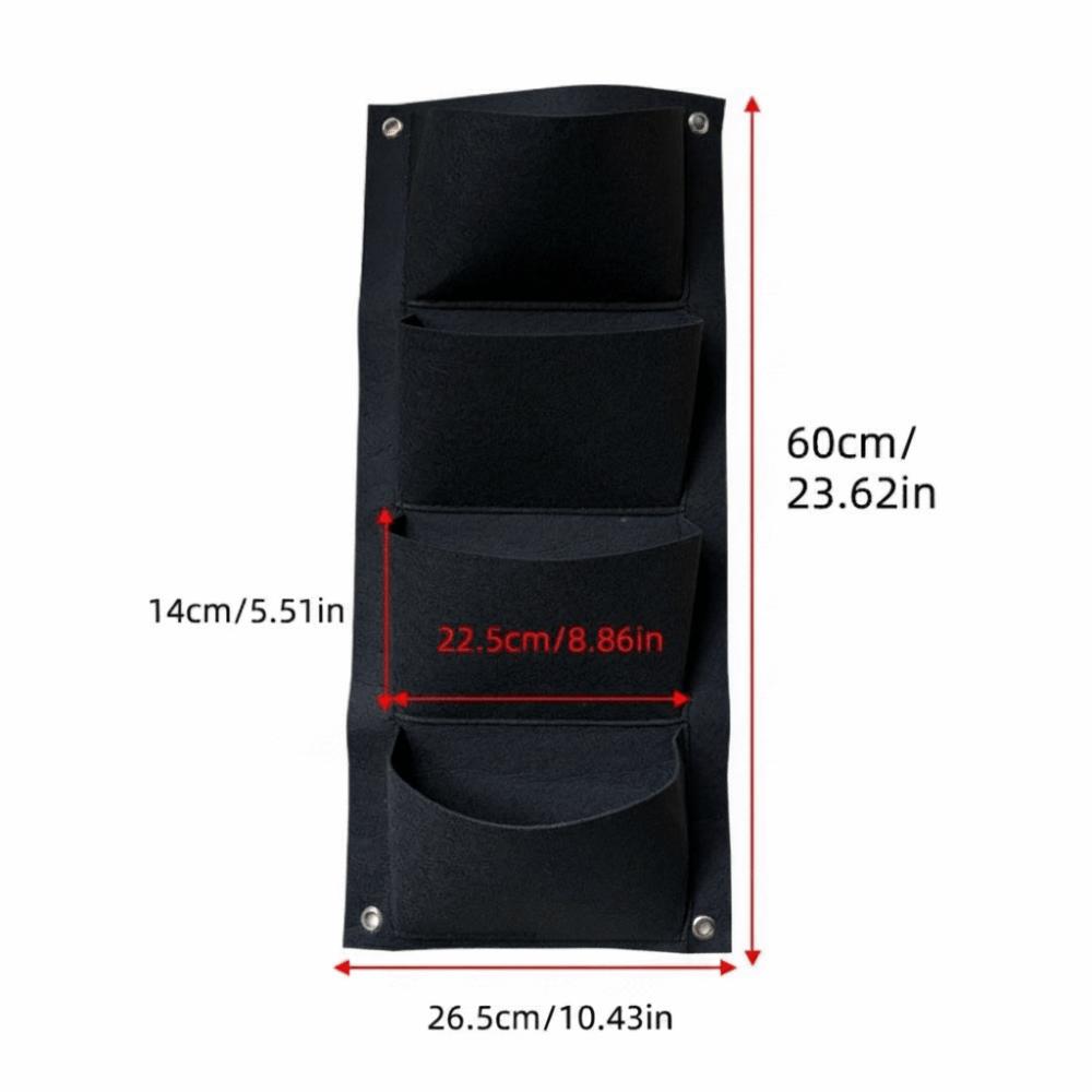 Black Felt Plant Grow Bag Non-Woven Fabric Wall Greening Felt Bag New Planting Bag Plant Growing