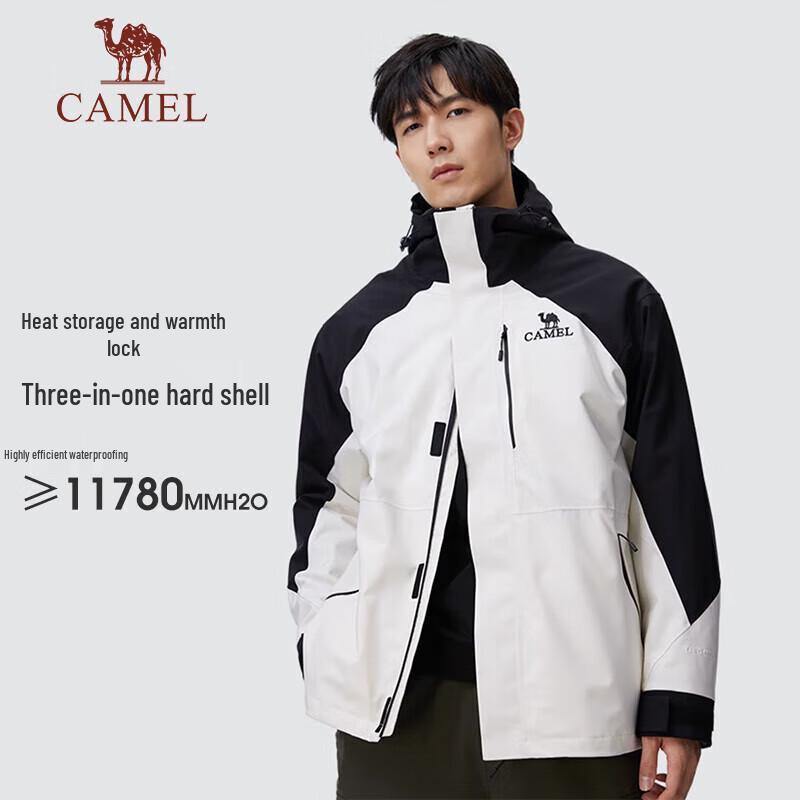 Camel Unisex 3-in-1 Outdoor Waterproof Fleece Jacket