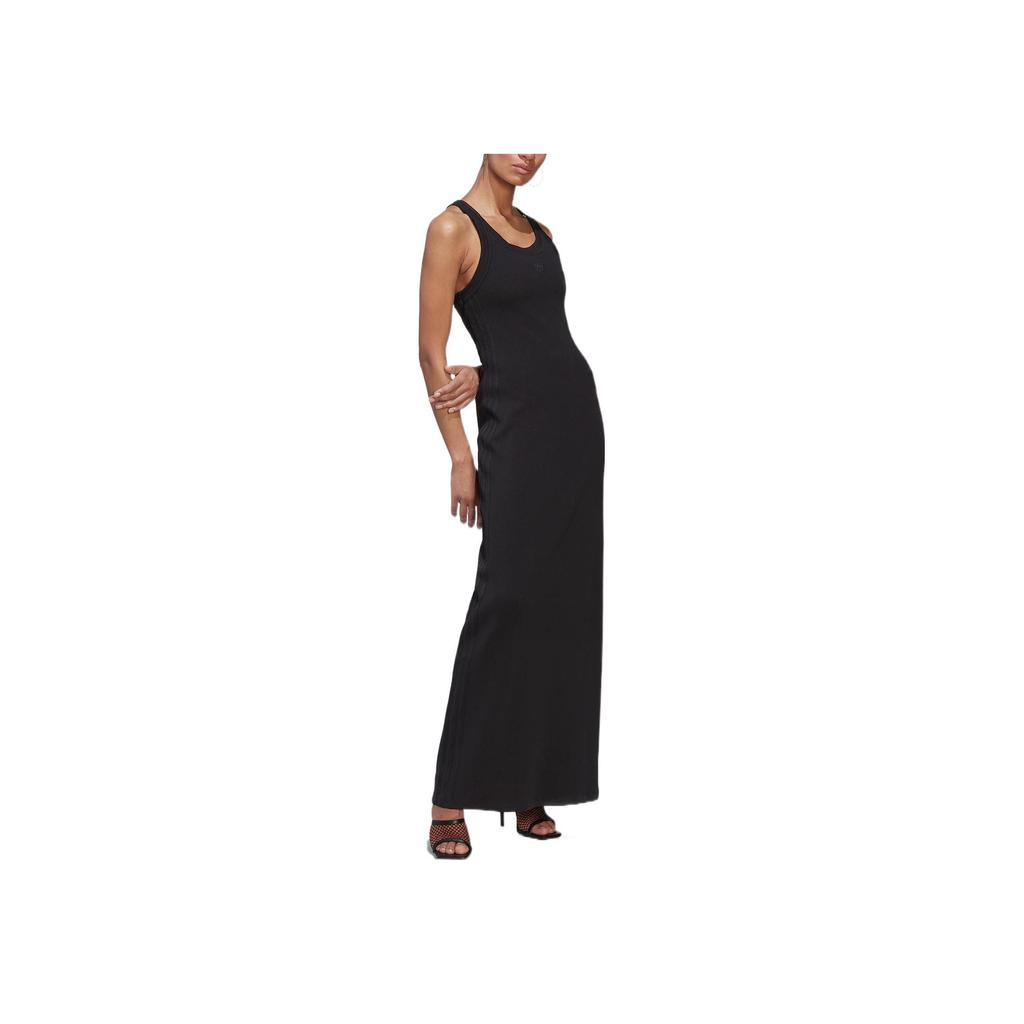 Adidas Originals X Blue Version Tank Dress Solid Color Straight Cut Sleeveless Dress Women Dresses Black HK7231