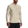 Under Armour Rush Solid Logo Print Drawstring Hoodie Men Hoodies Brown 1370450-279