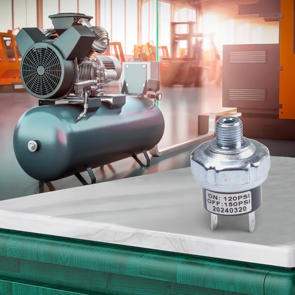 1/4NPT Thread Switch Air Compressor Pressure Switch Air Suspension Applications Automatic Regulation Electric Drive Mode