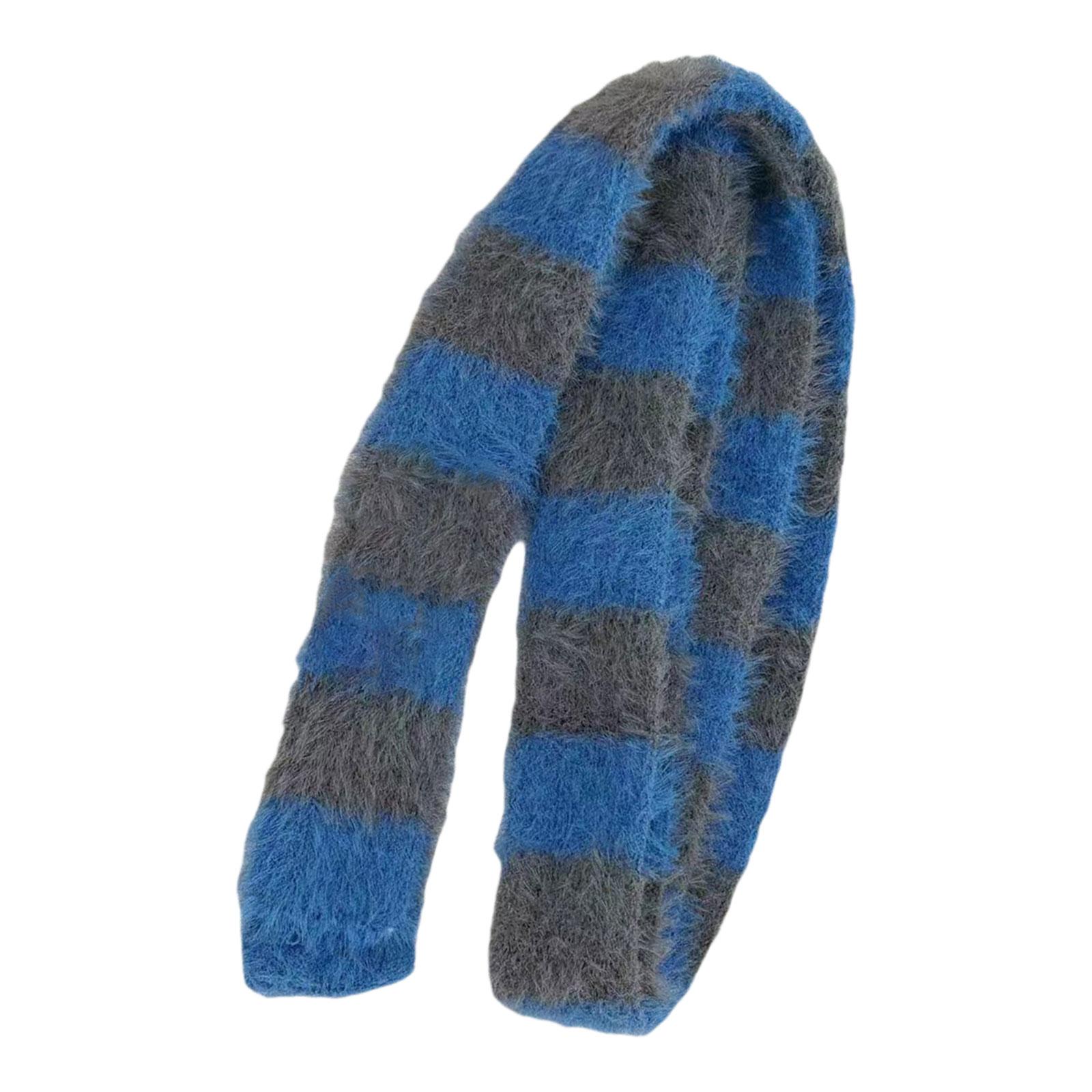 

Модный полосатый шарф для зимы и осени, вязаный тонкий шейный шарф для женщин, подходящий ко всему наряду, повседневный, деловой, длинный шарф 3