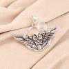 Selenite Gemstone 925 Solid Silver Jewelry Handmade Pendant For Girlfriend 1.48" CP-17-44
