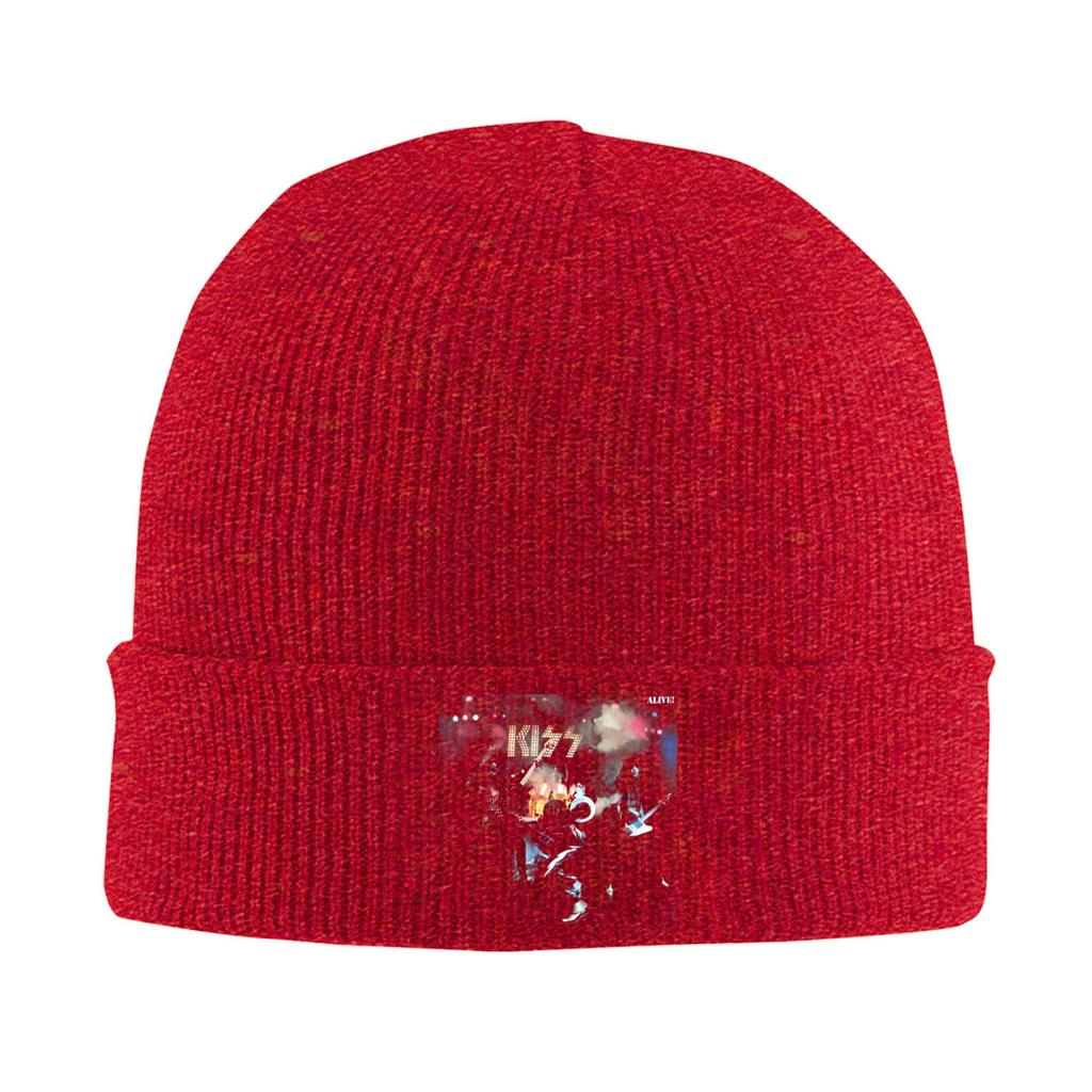 KISS 1975 Ace Frehley Beanie Hats  Bonnet Hats Female Male Fashion Kpop Skullies Beanies Spring Graphic Warm Soft Caps