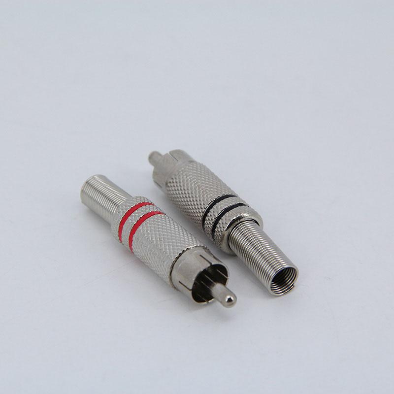 Musical RCA male Sound Silver Plated HIFI Audio Plug Connector Terminal High Quality Speaker Audio Male hole diameter 5.7mm