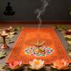 1PC Golden Copper-Toned Cast Iron Home Aladdin's Lamp Shape Home Decor Intricate Floral Design Detailed Craftsmanship