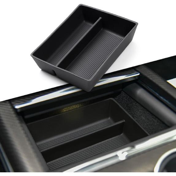Jaronx Compatible With Tesla Model S/X Console Organizer -2026, Refresh Center Console Storage For Model X/S Plaid/Long Range, Silicone Organizers