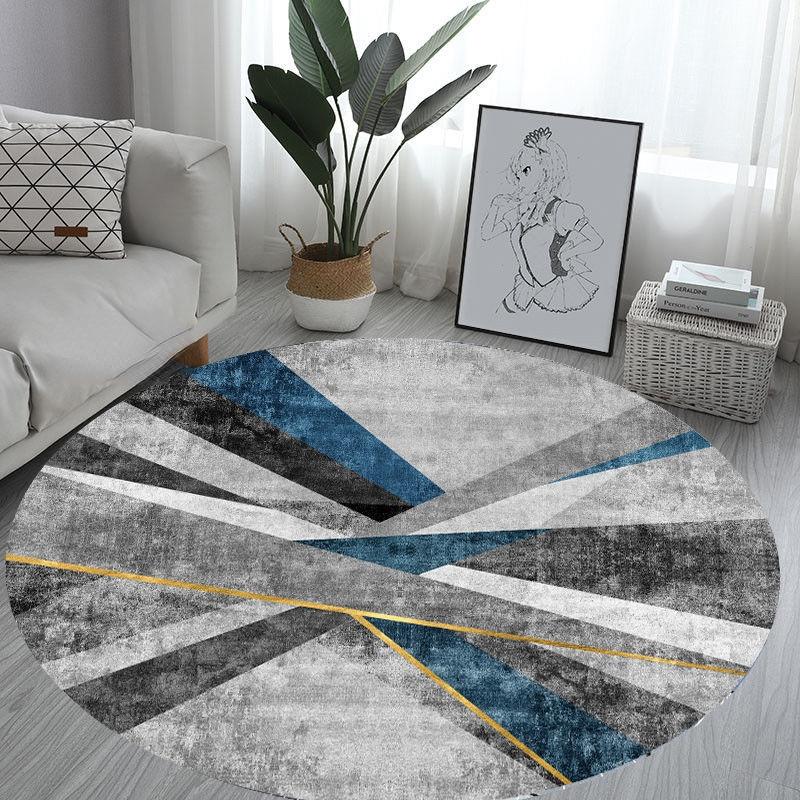 Simple Modern Round Carpet Living Room Decoration Sofa Coffee Table Mat Room Decoration Teenager Rug Home Bedroom Decor Fur Rugs