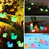 Duck-themed Room Accents 20Pcs Mini Duck Glow-in-the-dark Resin Ornaments Adorable Realistic Figurines Sculptures for Garden Home Party Decoration