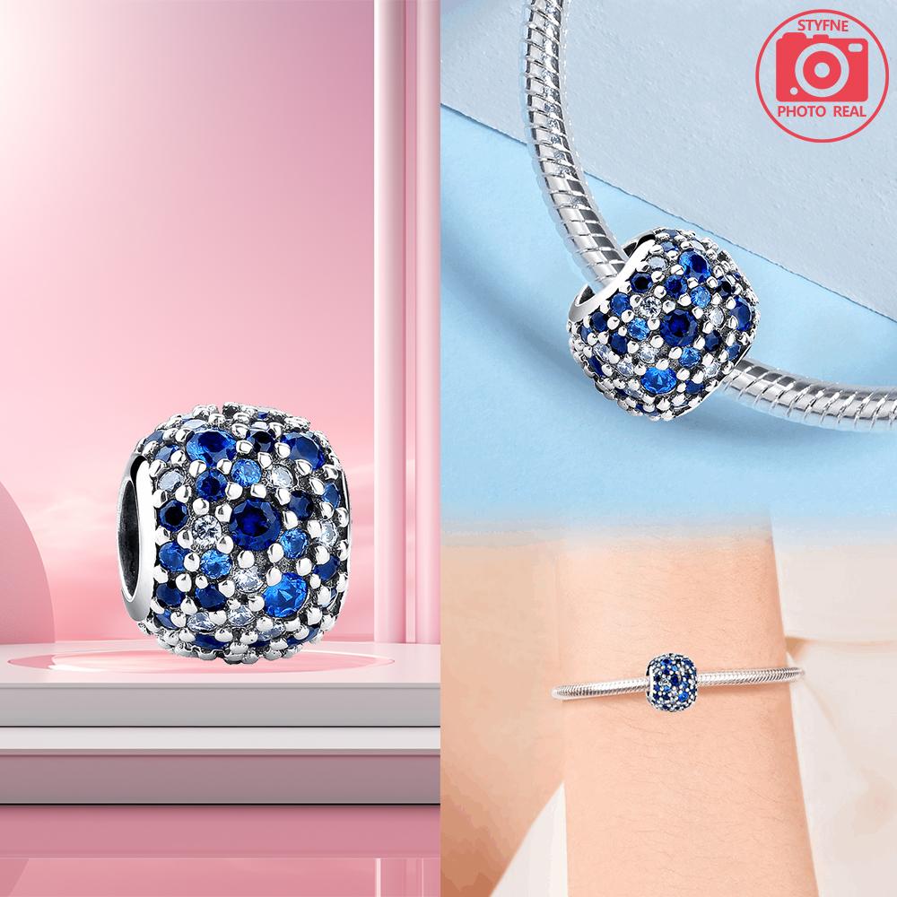 Zirkonia-verzierte Perlen-Anhänger, Kupferbeschichtet, Ideal für Charm-Perlen-Anhänger, Kupferbeschichtet, Authentische Armbänder zur Schmuckherstellung