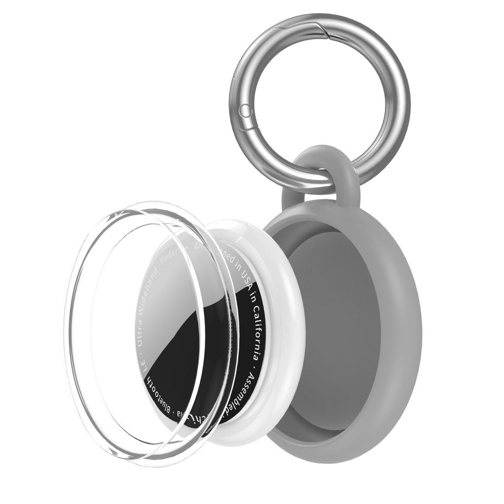 CT29 For Apple AirTag Tracker Waterproof Case Shockproof TPU Protective Cover with Hook