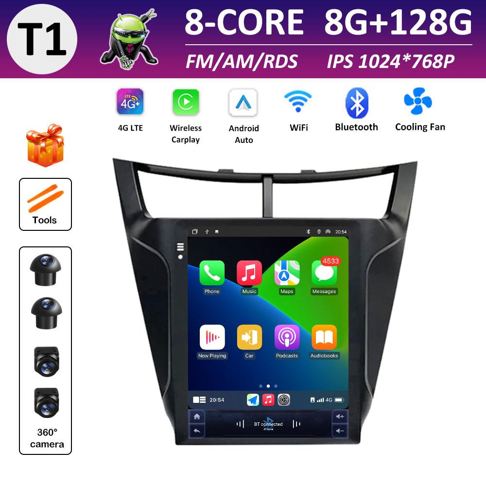 Cooling fan Wireless Carplay Car Video for Chevrolet Sail 3 2015 2016 2017 Radio Player DSP Stereo GPS Navigation Touch Screen