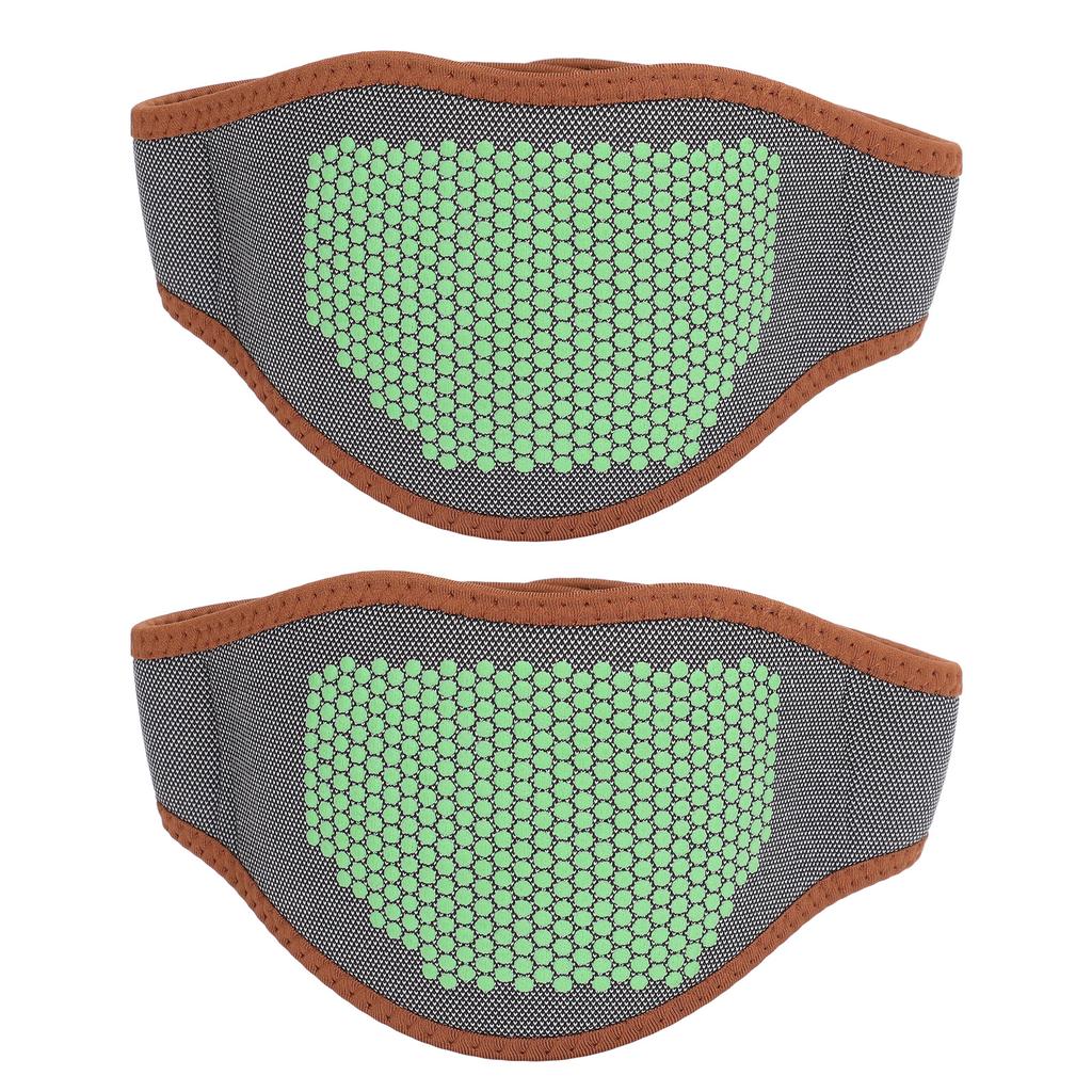 2pcs Electric Neck Heating Pad Hot Therapy Fast Heating Steel Board Support Heated Neck Wrap Black