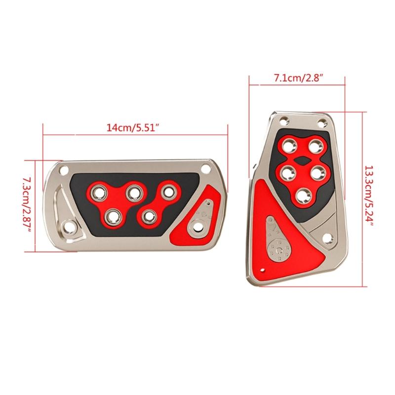 Universal Anti-slip Automatic Gear Brake Accelerator Non-Slip Foot Pedal Pad Cover Car Accessory Footrest Interior Parts