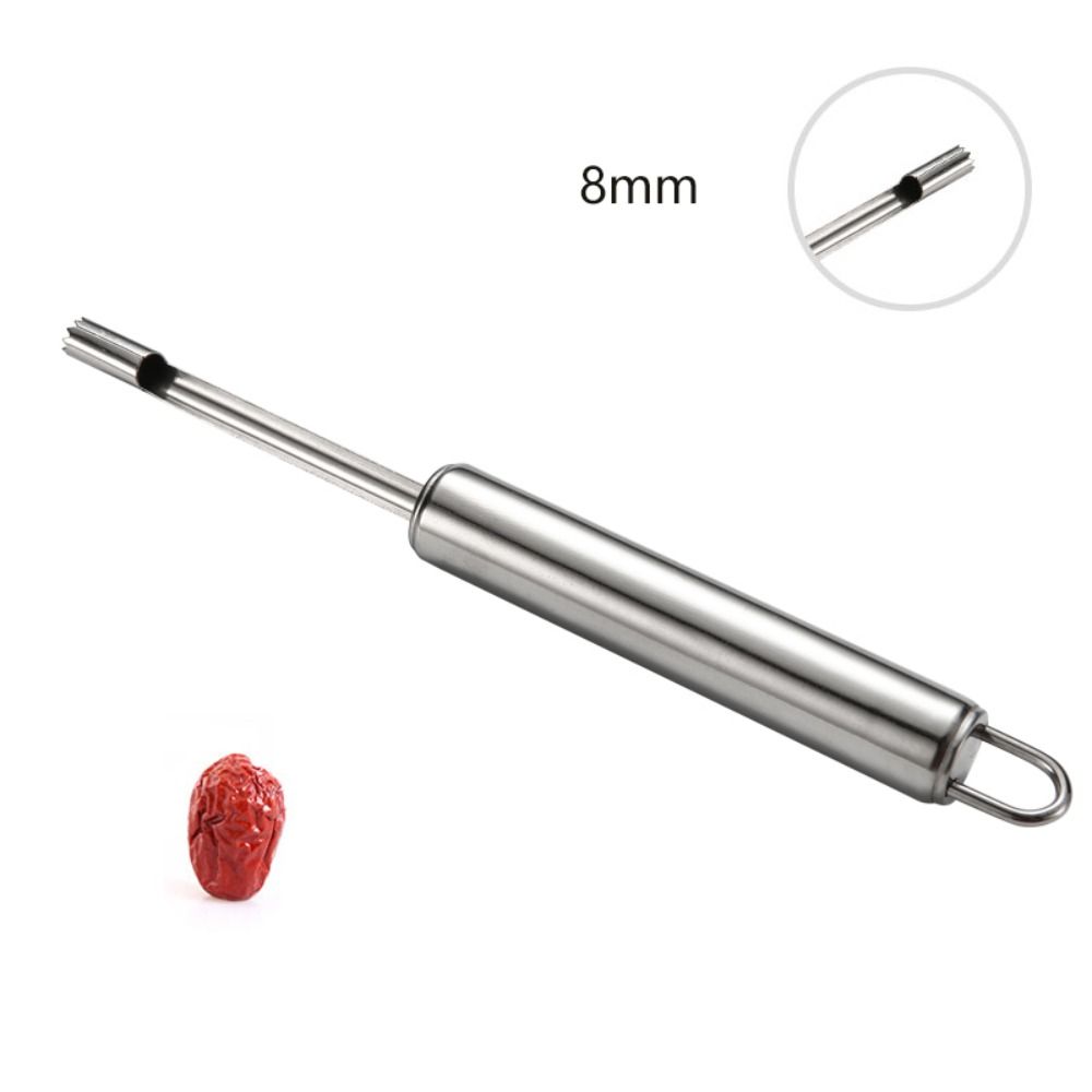 Stainless Steel Core Remover Kitchen Tool Mini Cookware Fruit Corer Silver Easy To Use Pear Corer Home