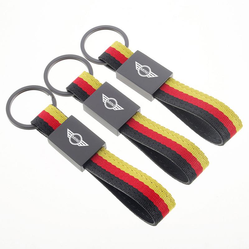 Car Keyring Keychain Decoration Chain for Mini Cooper JCW R50 R52 R53 R55 R56 F54 F55 F56 F60 CLUBMAN COUNTRYMAN Accessories